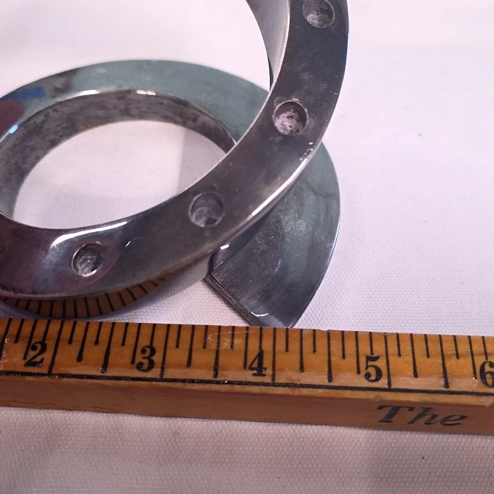 Dansk Designs Candle Holder Silver Spiral France Mid Century Modern